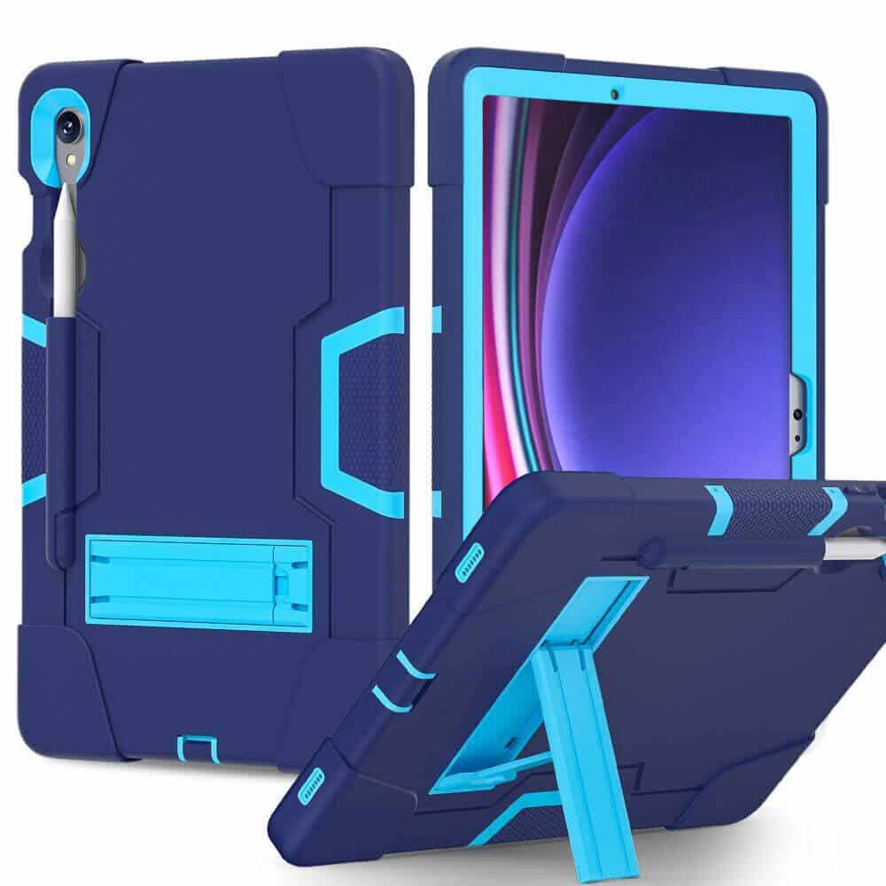 Samsung Galaxy Tab S9 /S9 FE Hybrid Case Heavy Duty Cover (Navy Blue) Samsung Galaxy Tab S9 /S9 FE Hybrid Case Heavy Duty Cover (Navy Blue)